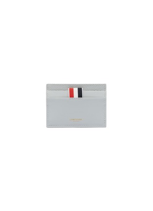 Main View - Click To Enlarge - THOM BROWNE  - Patent pebble grain leather card holder