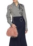 Front View - Click To Enlarge - STRATHBERRY - 'The Strathberry Nano' shearling tote