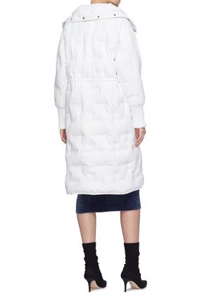 Detail View - Click To Enlarge - 10199 - Drawcord hooded down puffer coat