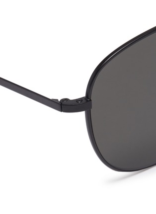 Detail View - Click To Enlarge - TOMAS MAIER - Tortoiseshell brow bar metal aviator sunglasses