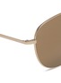 Detail View - Click To Enlarge - TOMAS MAIER - Tortoiseshell brow bar metal aviator sunglasses