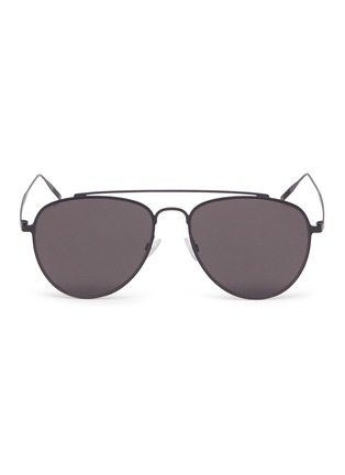 Main View - Click To Enlarge - TOMAS MAIER - Browbar metal aviator sunglasses