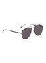 Figure View - Click To Enlarge - TOMAS MAIER - Browbar metal aviator sunglasses