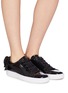 Figure View - Click To Enlarge - PUMA - 'Basket Bow' patent sneakers