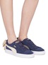 Figure View - Click To Enlarge - PUMA - 'Suede Bow Varsity' sneakers