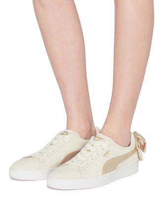 Figure View - Click To Enlarge - PUMA - 'Suede Bow Varsity' sneakers