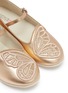 Detail View - Click To Enlarge - SOPHIA WEBSTER - 'Bibi Butterfly Mini' appliqué leather toddler Mary Jane flats