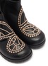 Detail View - Click To Enlarge - SOPHIA WEBSTER - 'Karina Mini' butterfly appliqué leather toddler boots