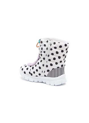 Figure View - Click To Enlarge - SOPHIA WEBSTER - 'Nevah Butterfly Mini' polka dot padded toddler snow boots