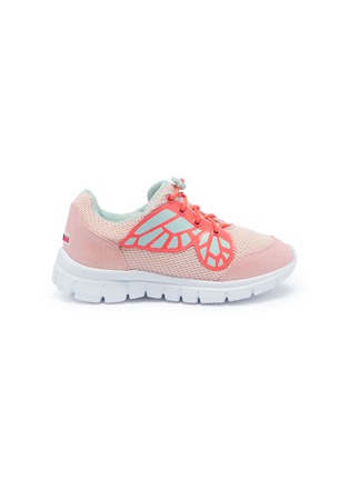 Main View - Click To Enlarge - SOPHIA WEBSTER - 'Chiara Mini' butterfly appliqué mesh toddler sneakers