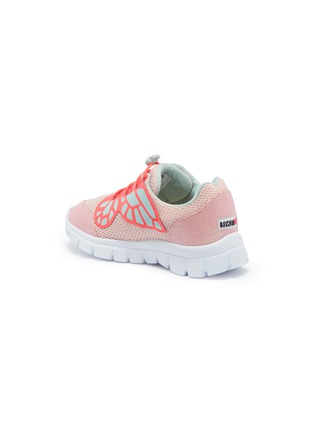 Figure View - Click To Enlarge - SOPHIA WEBSTER - 'Chiara Mini' butterfly appliqué mesh toddler sneakers