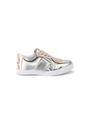 Main View - Click To Enlarge - SOPHIA WEBSTER - 'Bibi Low Top Mini' butterfly mirror leather toddler sneakers