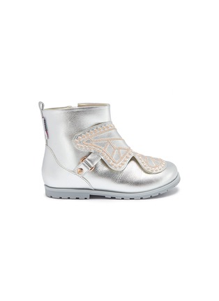 Main View - Click To Enlarge - SOPHIA WEBSTER - 'Karina Mini' butterfly leather toddler boots