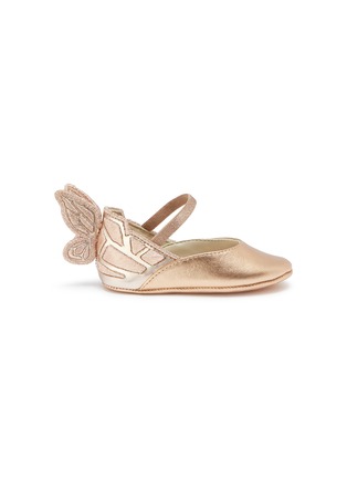 Main View - Click To Enlarge - SOPHIA WEBSTER - 'Chiara Baby' butterfly appliqué leather infant Mary Jane flats