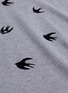  - MC Q - Swallow velvet flock print T-shirt