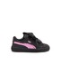 Main View - Click To Enlarge - PUMA - 'Basket Heart Bling' leather toddler sneakers