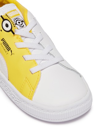 Detail View - Click To Enlarge - PUMA - x Minions® 'Basket BS AC' toddler sneakers
