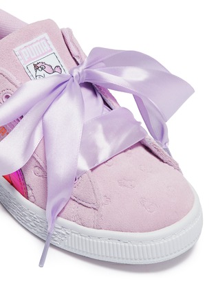 Detail View - Click To Enlarge - PUMA - x Minions® 'Suede Heart Fluffy' kids sneakers