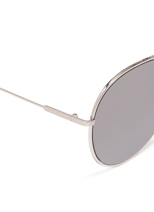 Detail View - Click To Enlarge - VICTORIA BECKHAM - 'Loop Round' mirror metal aviator sunglasses