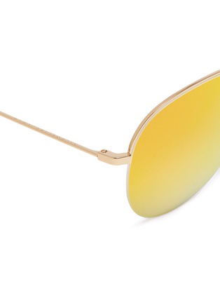 Detail View - Click To Enlarge - VICTORIA BECKHAM - 'Classic Victoria' mirror metal aviator sunglasses
