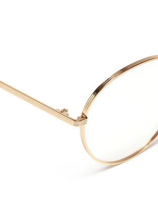 Detail View - Click To Enlarge - VICTORIA BECKHAM - Metal panto optical glasses