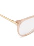 Detail View - Click To Enlarge - VICTORIA BECKHAM - Metal temple acetate round optical glasses