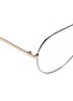 Detail View - Click To Enlarge - VICTORIA BECKHAM - Metal aviator optical glasses