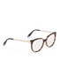 Figure View - Click To Enlarge - VICTORIA BECKHAM - Metal temple acetate round optical glasses