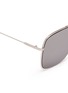 Detail View - Click To Enlarge - VICTORIA BECKHAM - 'Loop Navigator' metal square aviator sunglasses