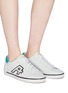 Figure View - Click To Enlarge - ASH - 'Net' logo patch leather sneakers