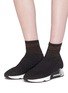 Figure View - Click To Enlarge - ASH - 'Lanet' braided knit sock sneakers