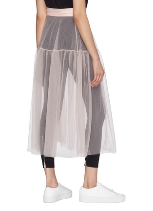 Back View - Click To Enlarge - XIAO LI - Pleated sheer mesh skirt