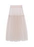 Main View - Click To Enlarge - XIAO LI - Pleated sheer mesh skirt
