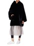 Figure View - Click To Enlarge - XIAO LI - Pleated sheer mesh skirt