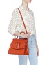 Front View - Click To Enlarge - BOYY - 'Karl' buckled leather satchel