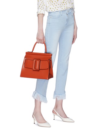 Figure View - Click To Enlarge - BOYY - 'Karl' buckled leather satchel