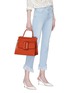 Figure View - Click To Enlarge - BOYY - 'Karl' buckled leather satchel