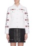 Main View - Click To Enlarge - ISABEL MARANT - 'Fofty' graphic embroidered denim jacket