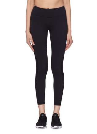 Main View - Click To Enlarge - PARTICLE FEVER - Lace outseam mesh panel performance leggings