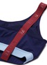 Detail View - Click To Enlarge - PARTICLE FEVER - Logo strap colourblock sports bra
