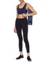 Figure View - Click To Enlarge - PARTICLE FEVER - Logo strap colourblock sports bra