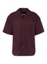 Main View - Click To Enlarge - JUNWEI LIN - Braided trim stripe unisex short sleeve shirt