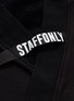  - STAFFONLY - 'Kusanagi' logo jacquard strap unisex neoprene hoodie