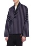 Detail View - Click To Enlarge - STAFFONLY - 'Raiden' stripe twill unisex kimono jacket