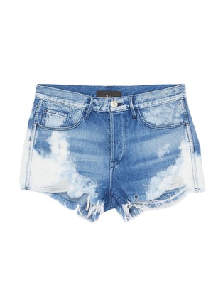 Main View - Click To Enlarge - 3X1 - 'W2 Mason' bleached ripped denim shorts