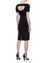 Back View - Click To Enlarge - REBECCA VALLANCE - 'Ivy' puff sleeve cutout back dress