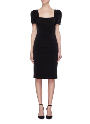 Main View - Click To Enlarge - REBECCA VALLANCE - 'Ivy' puff sleeve cutout back dress