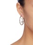 Figure View - Click To Enlarge - JOOMI LIM - Faux pearl glass crystal charm hoop earrings