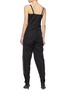 Back View - Click To Enlarge - JINNNN - Buckled yoke knee pocket lace-up outseam jumpsuit
