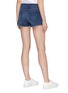 Back View - Click To Enlarge - FRAME - 'Le Cut Off Williams' raw edge cuff denim shorts